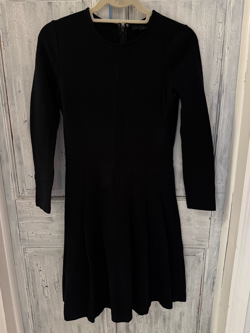 J. Crew Pleated Ponte Dress